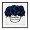Stupell Industries Trendy Chic Navy Blue Roses Framed Giclee Art